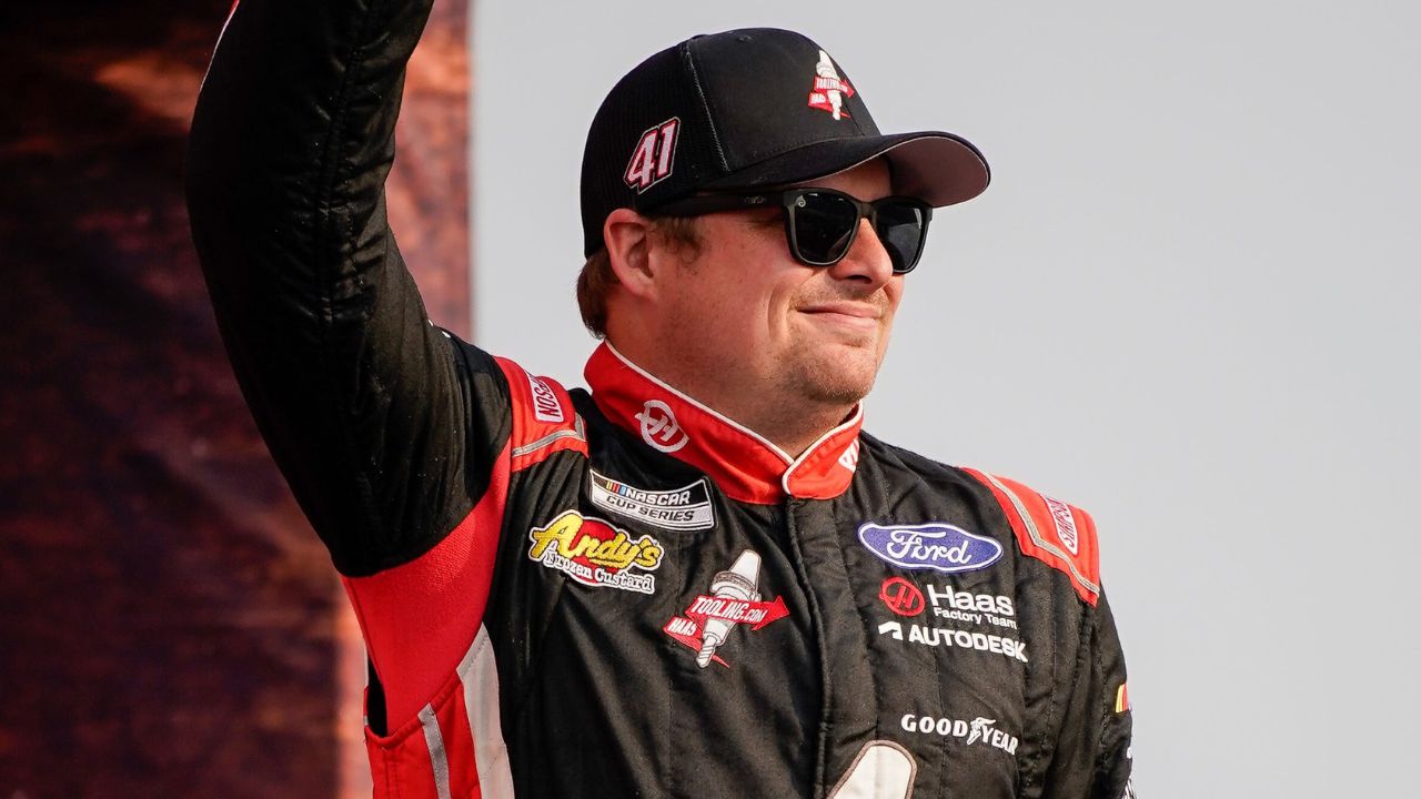 NASCAR Cup Series driver Cole Custer is introduced before the Cracker Barrel 400 at Nashville Superspeedway in Lebanon, Tenn., Sunday, June 1, 2025.