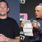 Nate Diaz (L), Joe Rogan (R)