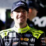 NASCAR Cup Series driver Ryan Blaney (12) during qualifying for the Daytona 500 at Daytona International Speedway.