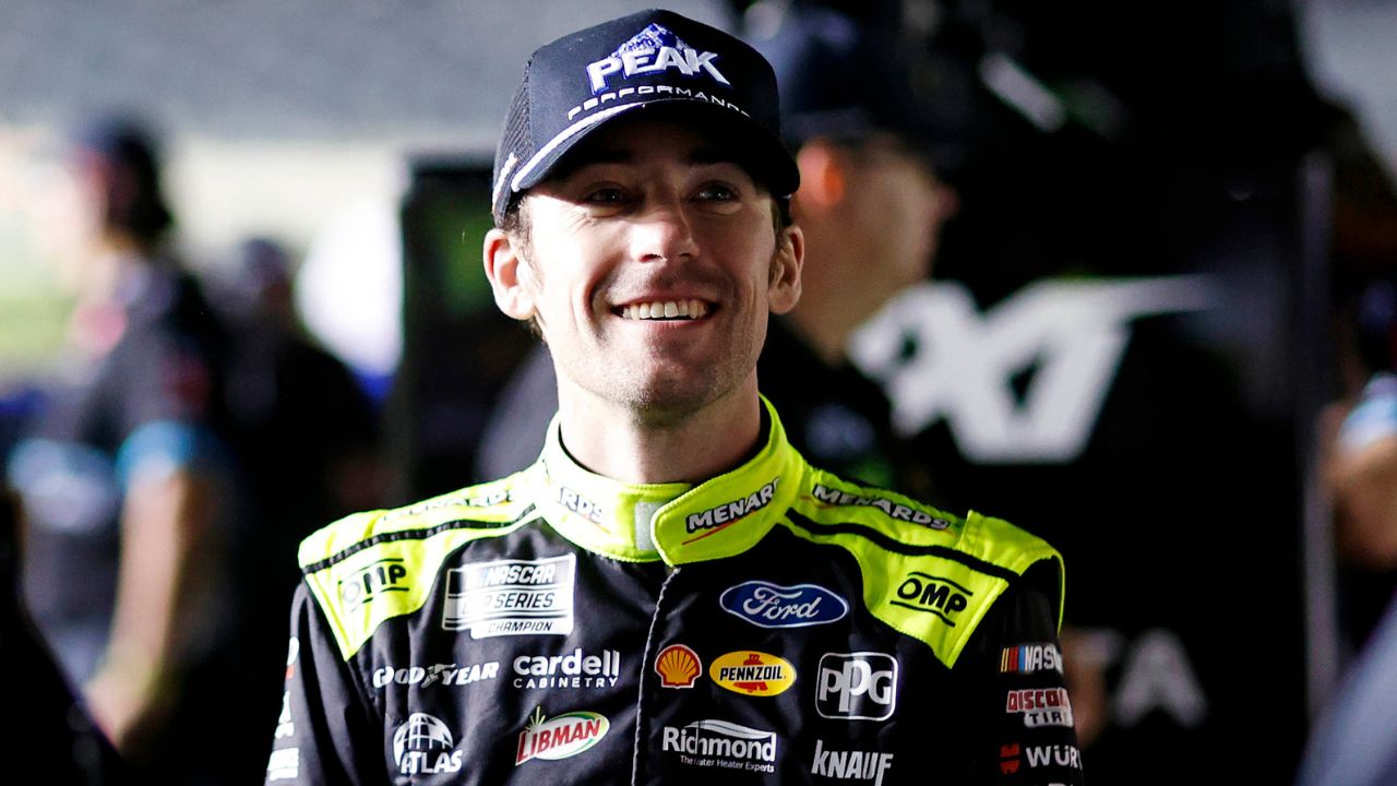 NASCAR Cup Series driver Ryan Blaney (12) during qualifying for the Daytona 500 at Daytona International Speedway.