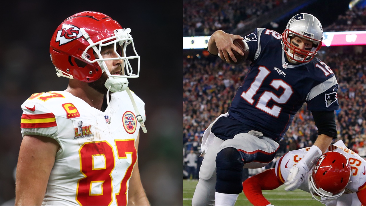 Travis Kelce, Tom Brady