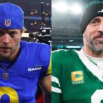 Matthew Stafford (L) and Aaron Rodgers (R)