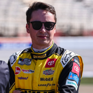 NASCAR Cup Series driver Christopher Bell (20) on pit road prior to qualifying for the Ambetter Health 400 at Atlanta Motor Speedway.