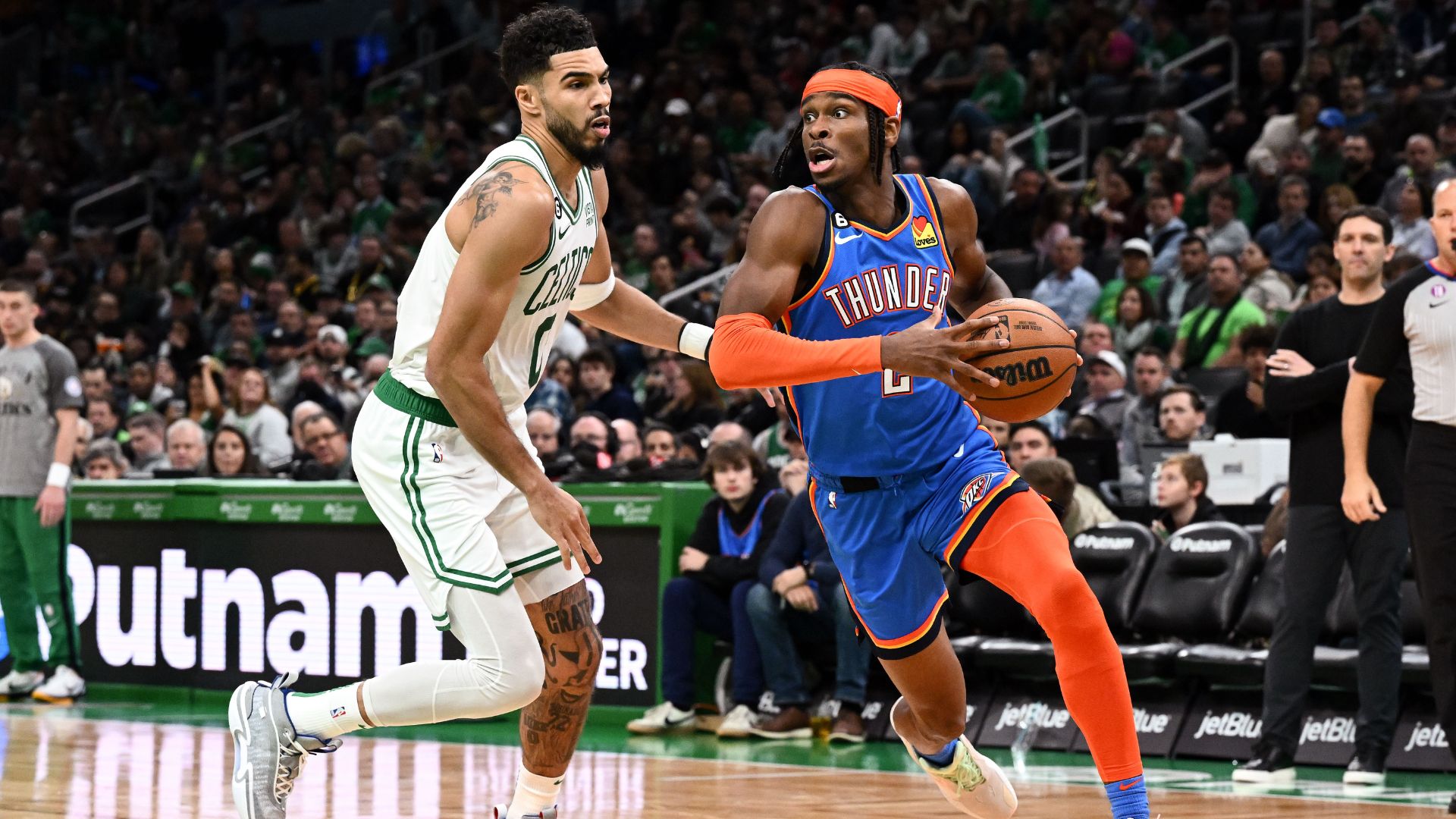 Jayson Tatum and Shai Gilgeous Alexander