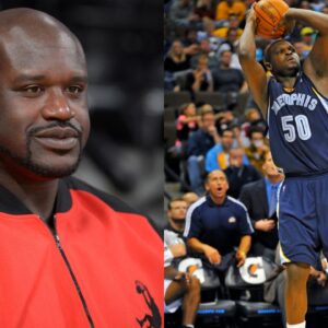 Shaquille O'Neal (L), Zach Randolph (R)