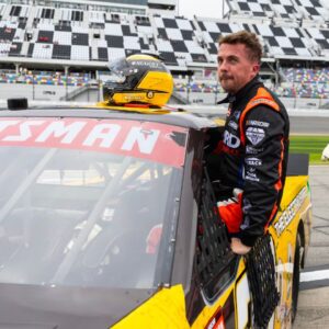 NASCAR Truck Series driver Frankie Muniz (33) during qualifying for the Fresh from Florida 250 at Daytona International Speedway.