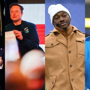 Donald Trump, Elon Musk, Robert Griffin III and Ryan Clark