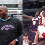 John Salley (L), Kobe Bryant and Michael Jordan (R)