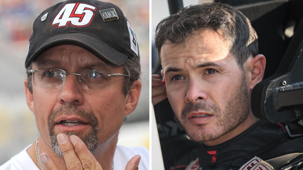 Kyle Petty and Kyle Larson