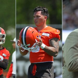 Dillon Gabriel, Shedeur Sanders and Chris Broussard