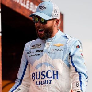 NASCAR Cup Series driver Ross Chastain is introduced before the Cracker Barrel 400 at Nashville Superspeedway in Lebanon, Tenn., Sunday, June 1, 2025.