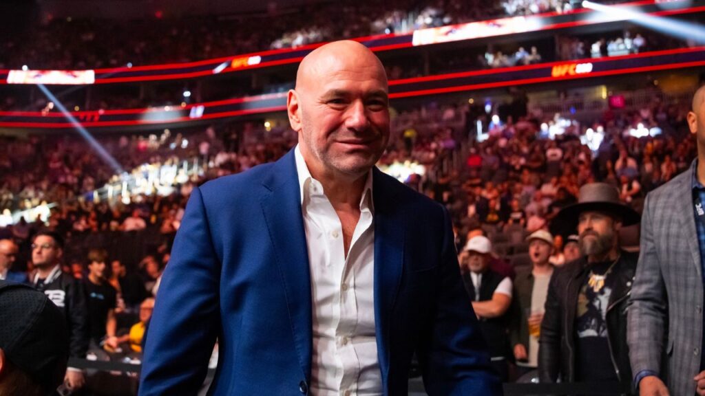 UFC president Dana White in attendance during UFC 300 at T-Mobile Arena.