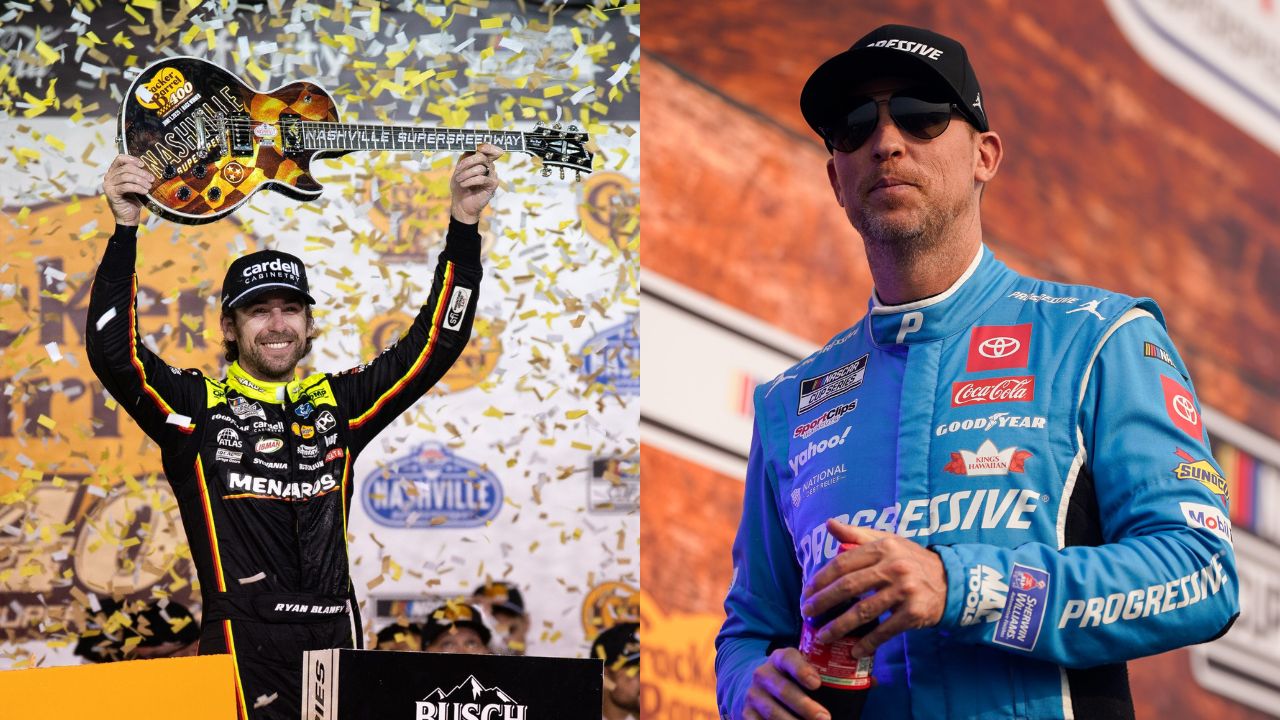 Ryan Blaney and Denny Hamlin