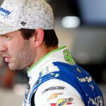 NASCAR Cup Series driver Daniel Suarez (99) during practice for the Daytona 500 at Daytona International Speedway.