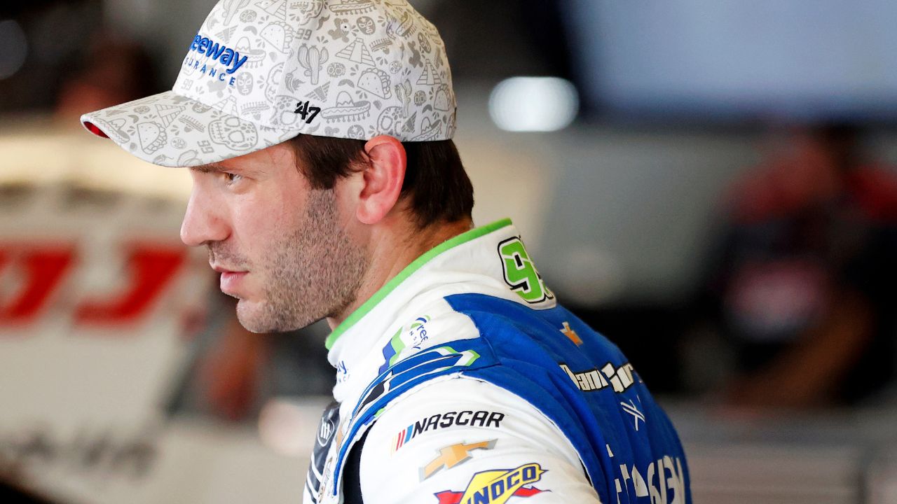 NASCAR Cup Series driver Daniel Suarez (99) during practice for the Daytona 500 at Daytona International Speedway.