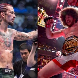 Sean O'Malley (L), Merab Dvalishvili (R)