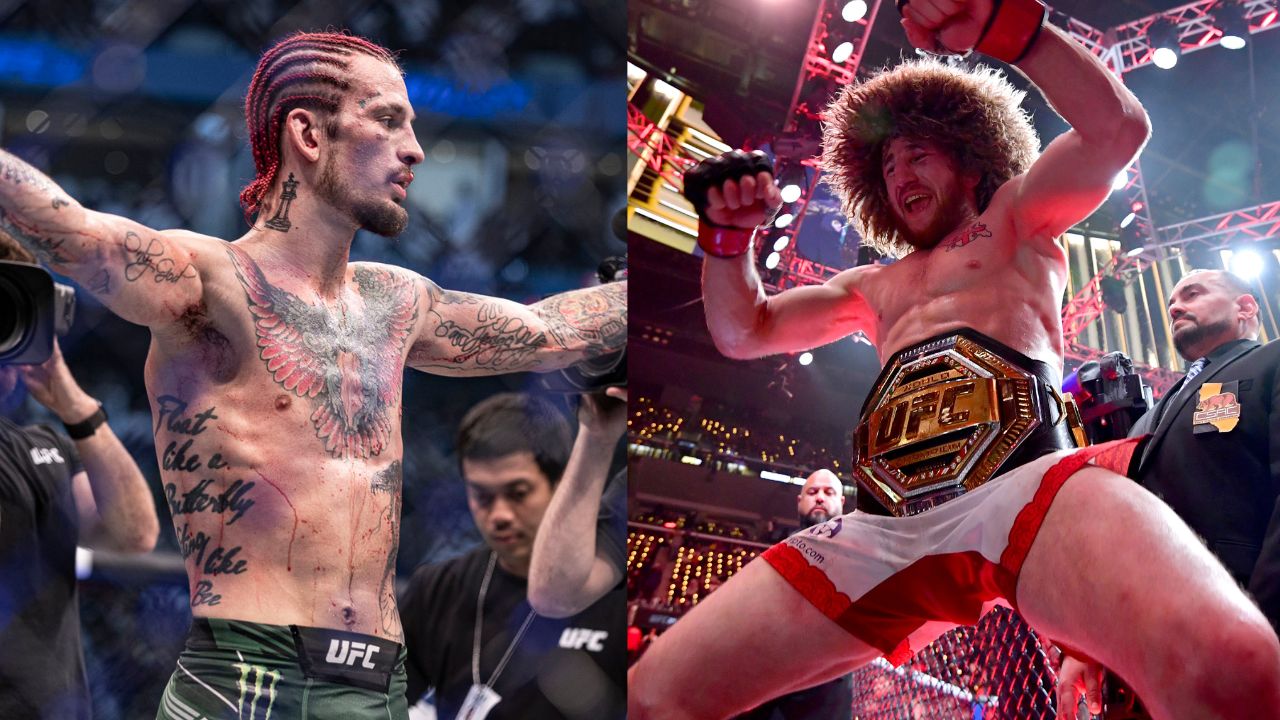 Sean O'Malley (L), Merab Dvalishvili (R)