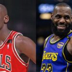 Michael Jordan (L) and LeBron James (R)