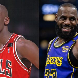 Michael Jordan (L) and LeBron James (R)