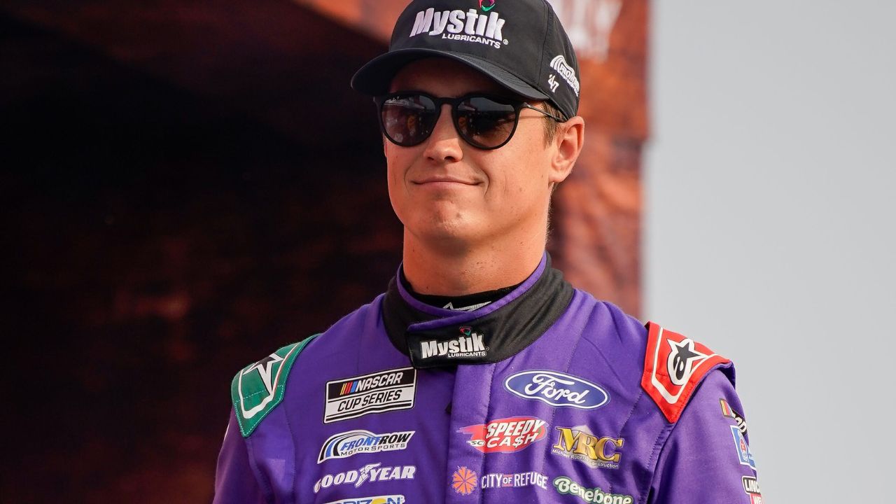 NASCAR Cup Series driver Zane Smith is introduced before the Cracker Barrel 400 at Nashville Superspeedway in Lebanon, Tenn., Sunday, June 1, 2025.