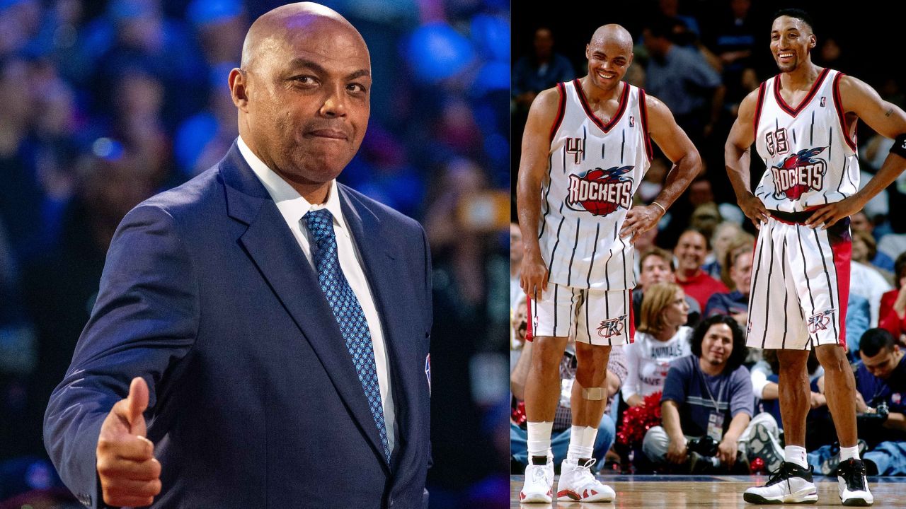 Charles Barkley (L) and Charles Barkley with Scottie Pippin (R)