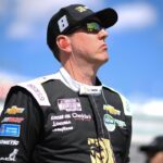 NASCAR Cup Series driver Kyle Busch (8) during qualifying for the Pennzoil 400 at Las Vegas Motor Speedway.