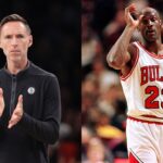 Steve Nash (L) and Michael Jordan (R)