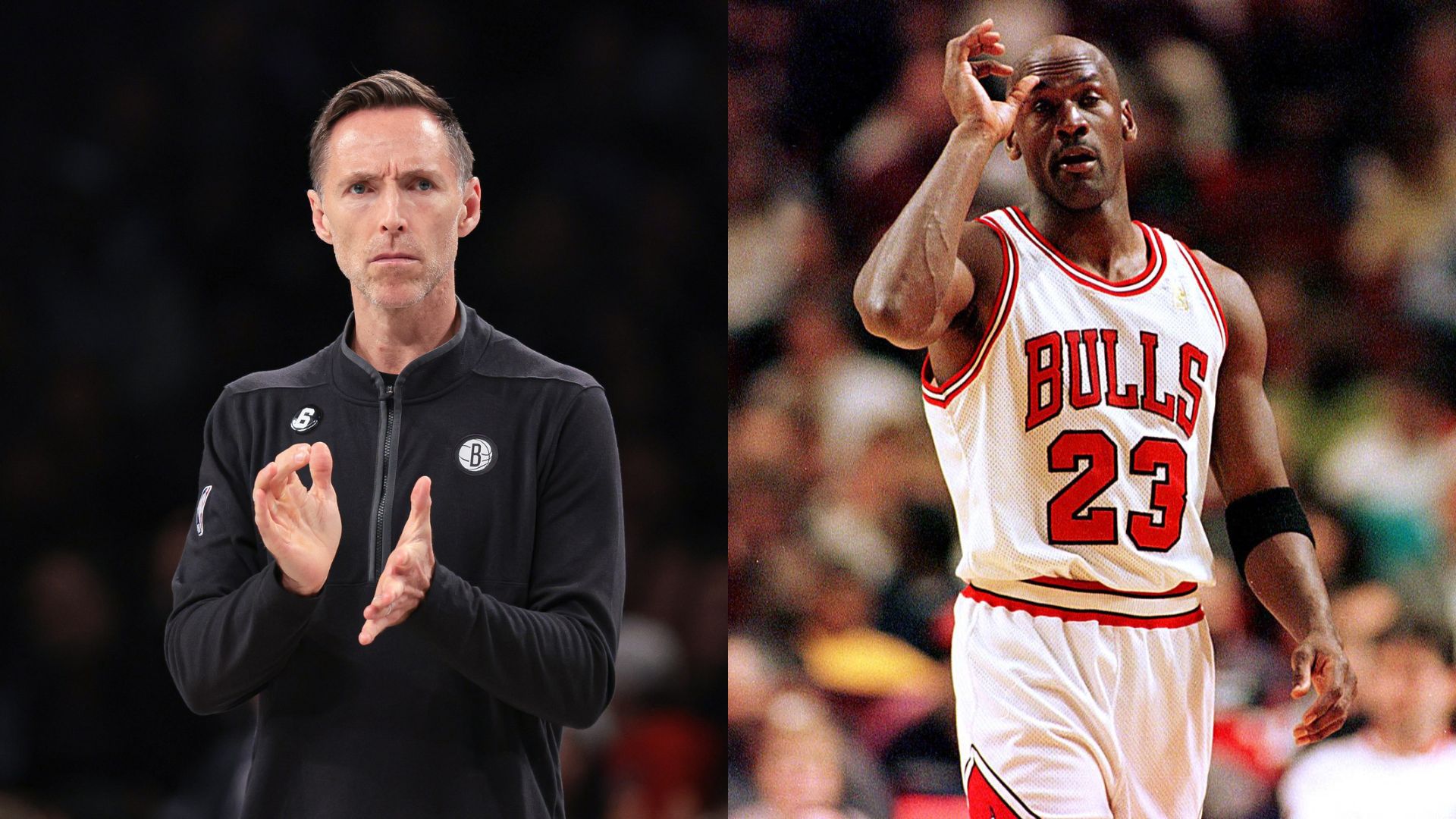 Steve Nash (L) and Michael Jordan (R)