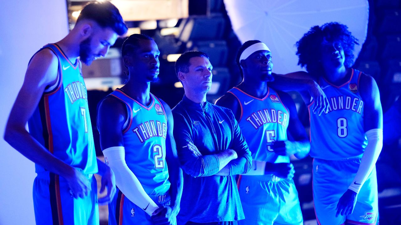 Oklahoma City Thunder core Homlgren, Gilgeous-Alexander, Williams