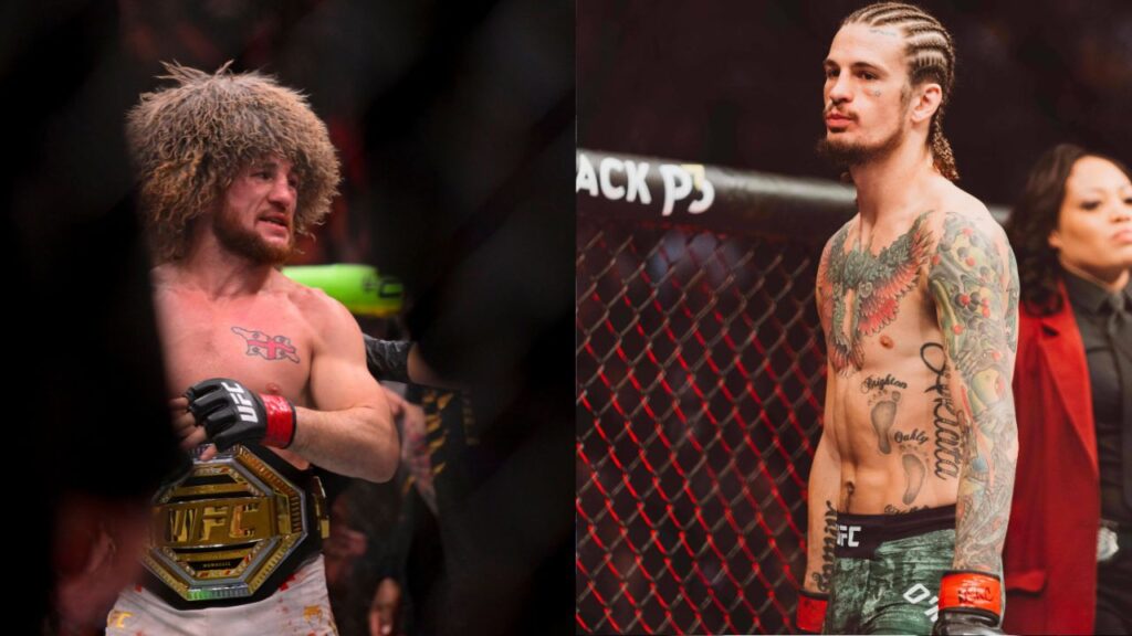 Merab Dvalishvili (L), Sean O'Malley (R)