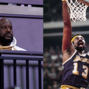Shaquille O'Neal (L), Wilt Chamberlain (R)