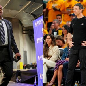 Charles Barkley (L), Mark Daigneault (R)