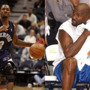 Troy Bell (L), Michael Jordan (R)