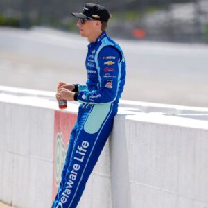 NASCAR Cup Series driver Carson Hocevar (77) during practice for the Cook Out 400 at Martinsville Speedway.