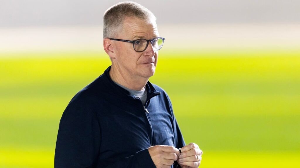 Former NASCAR Cup Series driver Jeff Burton during qualifying for the Daytona 500 at Daytona International Speedway.