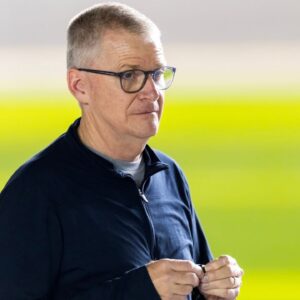 Former NASCAR Cup Series driver Jeff Burton during qualifying for the Daytona 500 at Daytona International Speedway.
