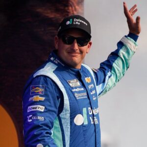 NASCAR Cup Series driver Michael McDowell is introduced before the Cracker Barrel 400 at Nashville Superspeedway in Lebanon, Tenn., Sunday, June 1, 2025.