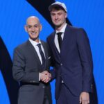 Adam Silver and Cooper Flagg