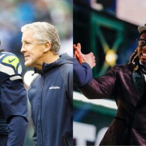 Marshawn Lynch, Pete Carroll and Ashton Jeanty