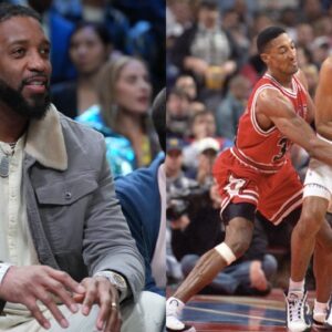 Tracy McGrady, Scottie Pippen and Grant Hill