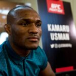 UFC FIGHT NIGHT CHILE MAIA VS USMAN - Kamaru Usman during the Media Day for UFC Fight Night Chile