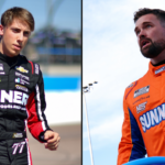 Carson Hocevar (L) and Ricky Stenhouse Jr. (R)