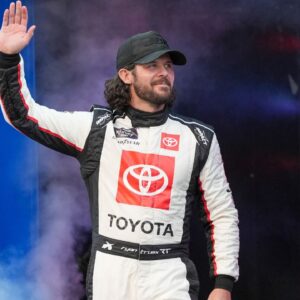 NASCAR Xfinity Series driver Ryan Truex (20) during driver introductions for the Food City 300 at Bristol Motor Speedway.