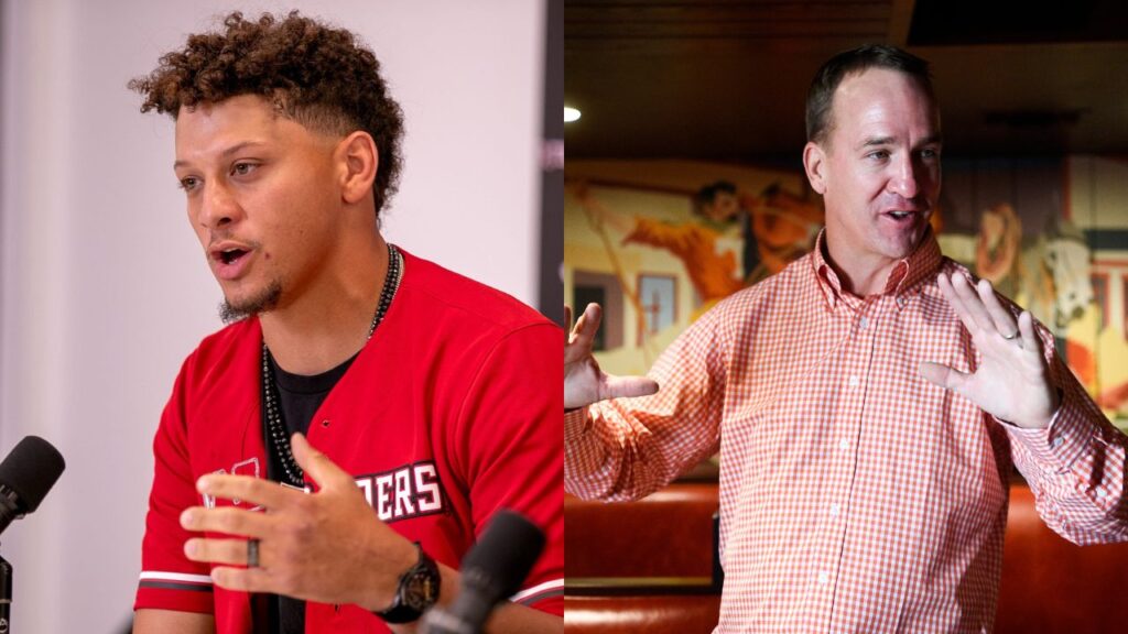 Patrick Mahomes and Peyton Manning