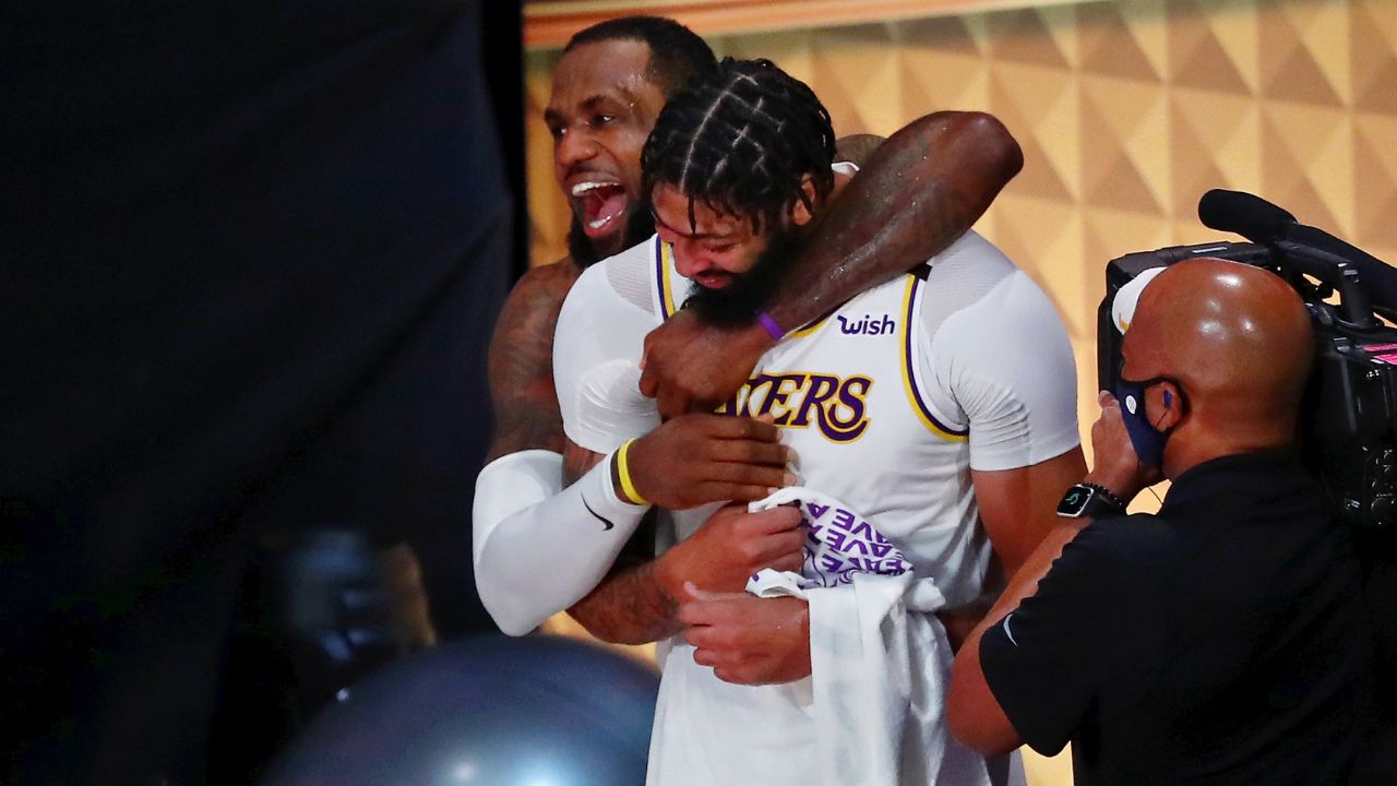 LeBron James and Anthony Davis, Lakers win 2020 Finals