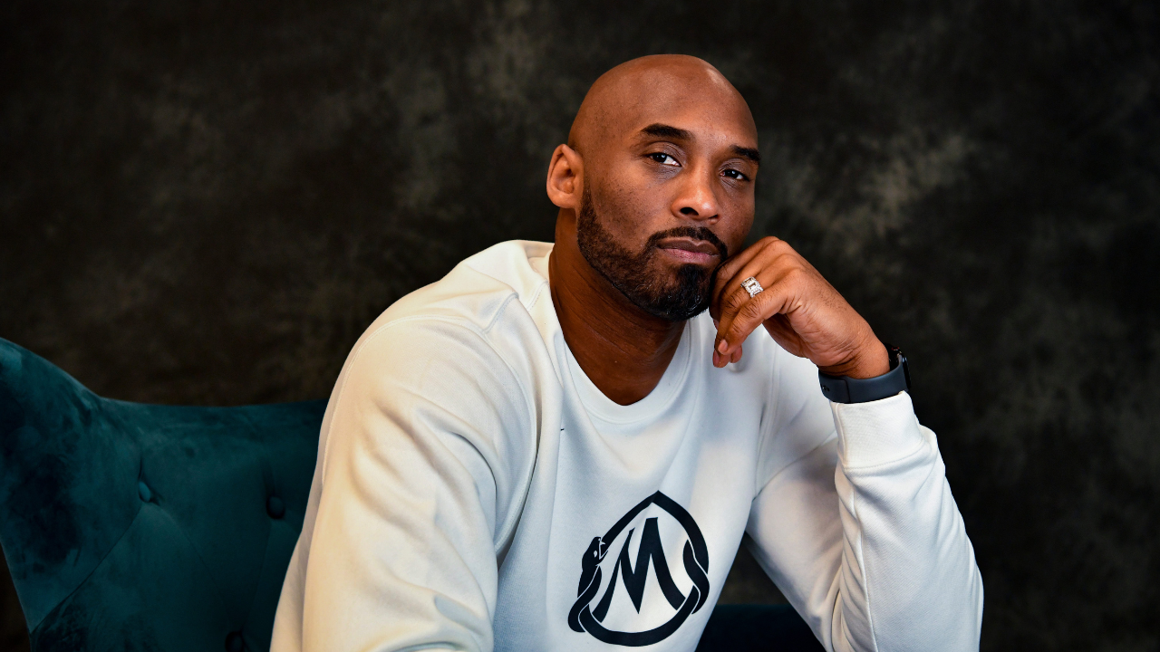 Kobe Bryant poses for a portrait inside of his office in Costa Mesa, California, on Jan. 17, 2020.