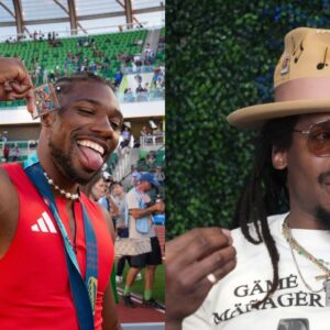 Noah Lyles and Cam Newton.