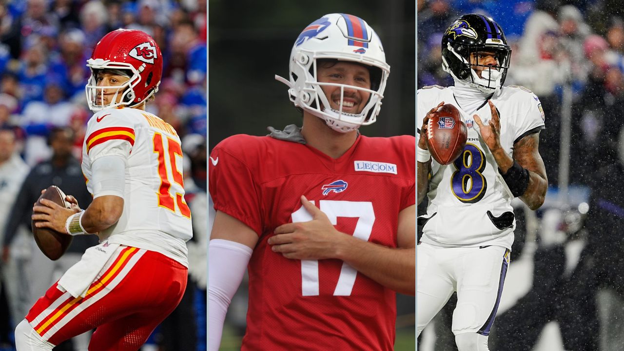 Patrick Mahomes, Josh Allen and Lamar Jackson