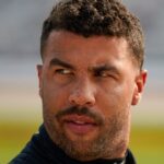 NASCAR Cup Series driver Bubba Wallace exits his car during qualification for the Cracker Barrel 400 at Nashville Superspeedway in Lebanon, Tenn., Saturday, May 31, 2025.
