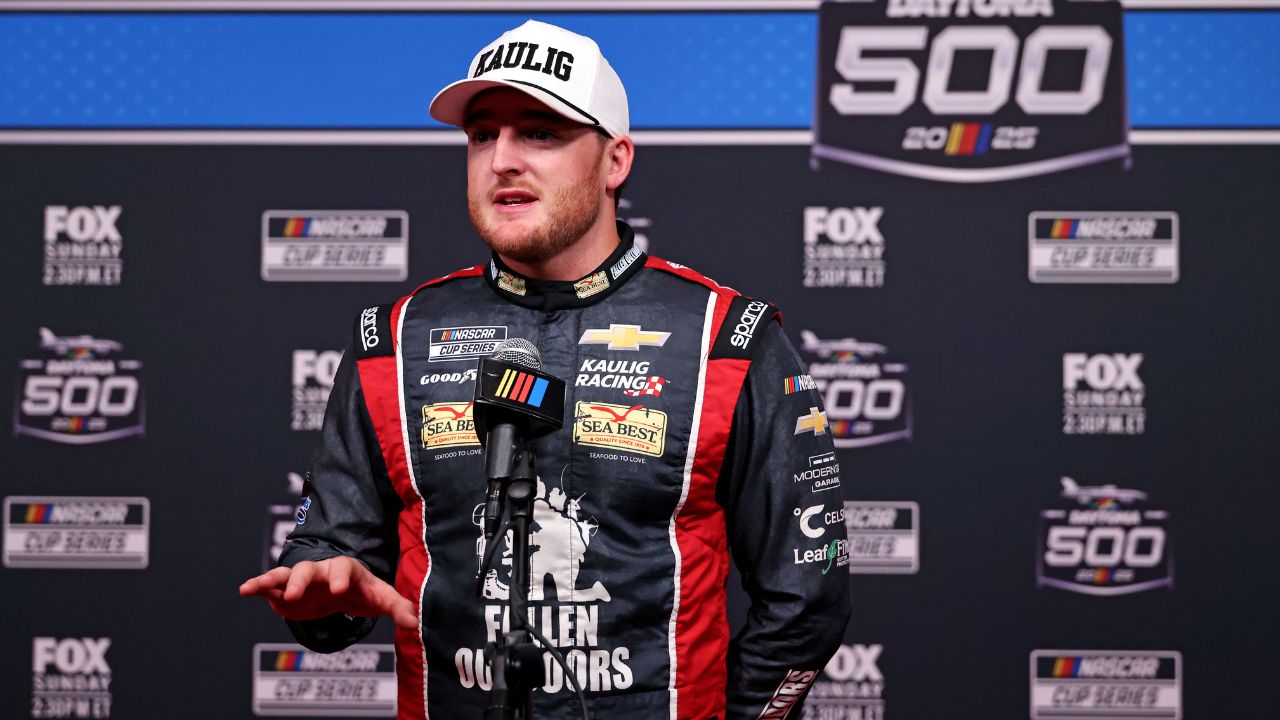 NASCAR Cup Series driver Ty Dillon (10) during Daytona 500 media day at Daytona International Speedway.